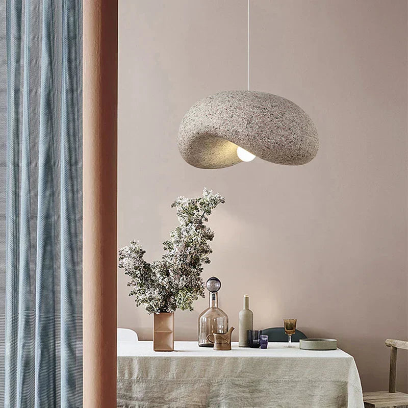 Lampada a sospensione Mori Wabi Sabi con finitura in metallo