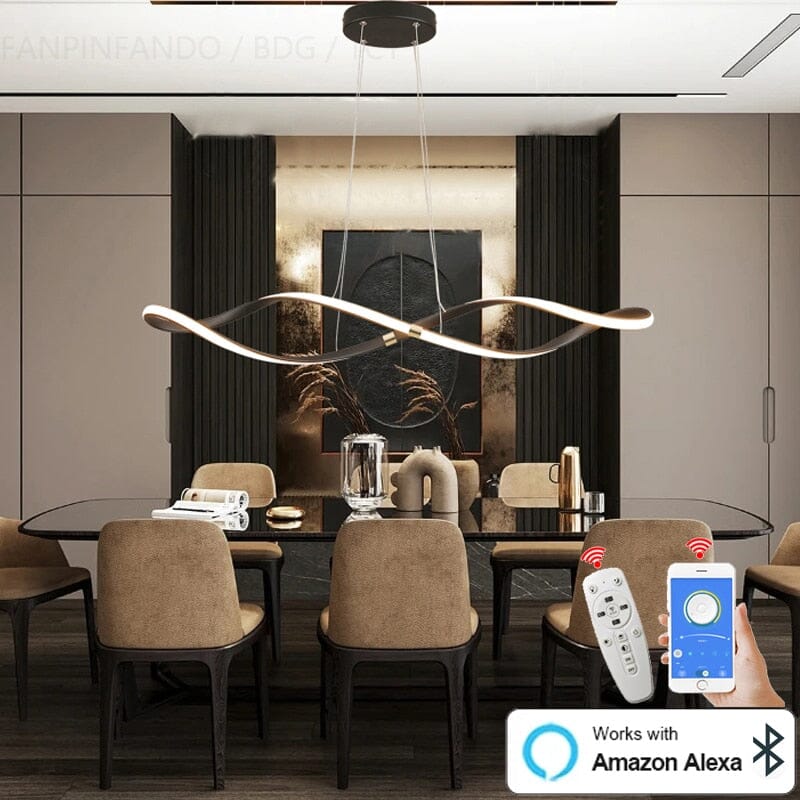 Elara Spiral Pendant Light Scandinavian Modern Nordic Design