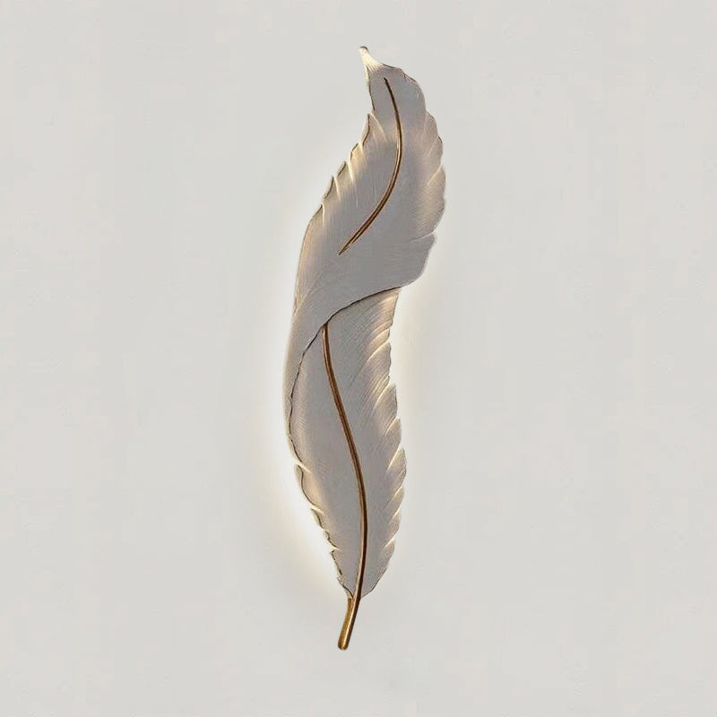 Nyara Nordic Feather LED Wall Lamp for Living Rooms