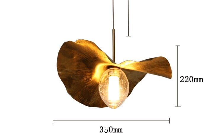 Elara Copper Mini Golden Shell Adjustable Pendant Lights