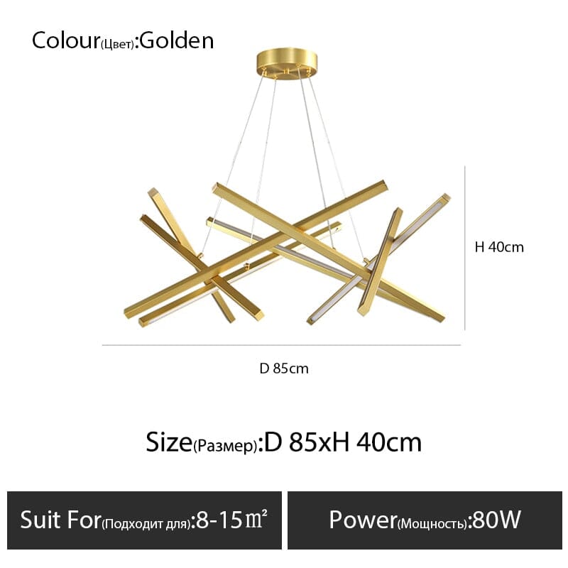 NovaQuell Sputnik Chandelier With Soft LED Ambiance