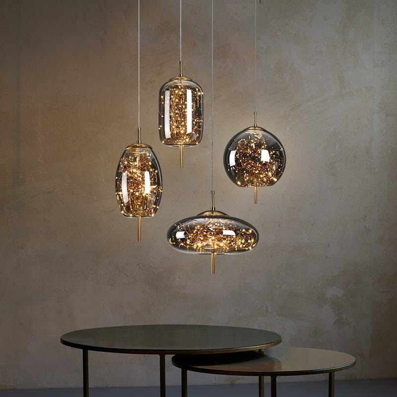 Vesara Glass Pendant Lights Handcrafted in Europe Collection