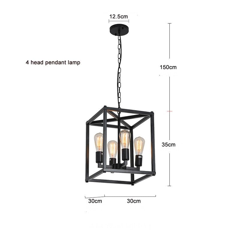 Farmhouse Dining Room Chandelier E26 Base, LED/Incandescent