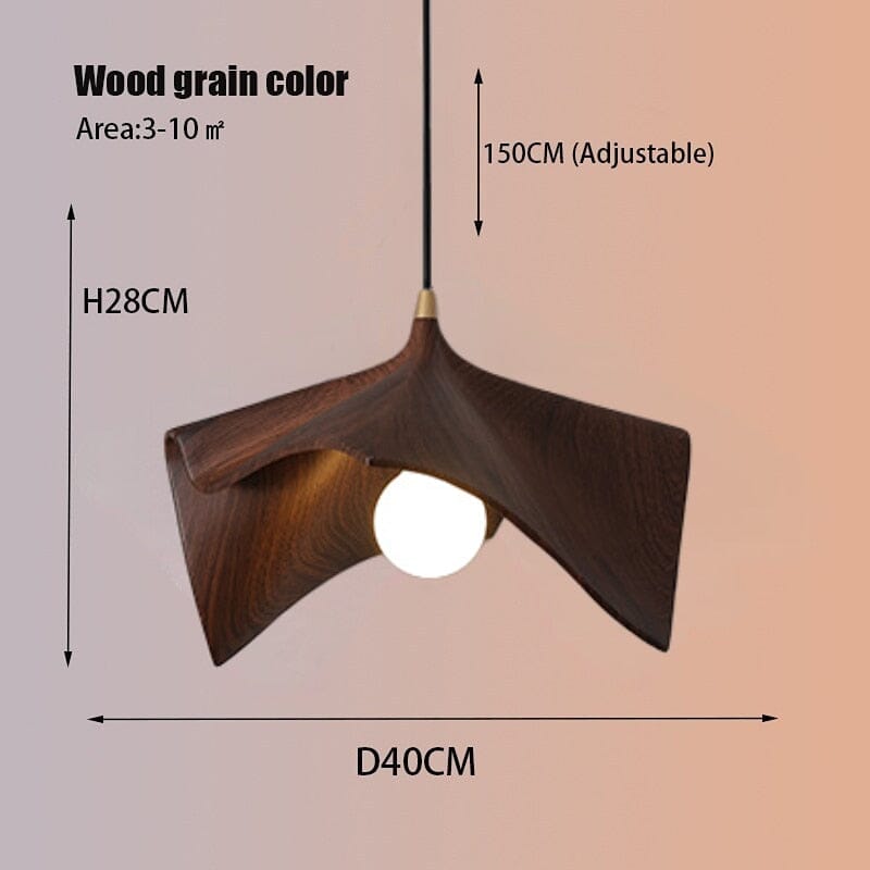 Noctero Premium Luxe Black Folded Resin Pendant Lights LED