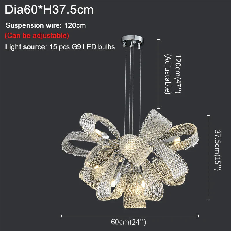 Liora Bloom Ceiling Chandelier Adjustable Pendant Light