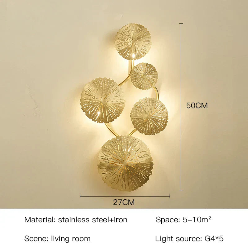 SylvaLeaf Lotus Leaf Wall Lamp Modern Ambient LED Light