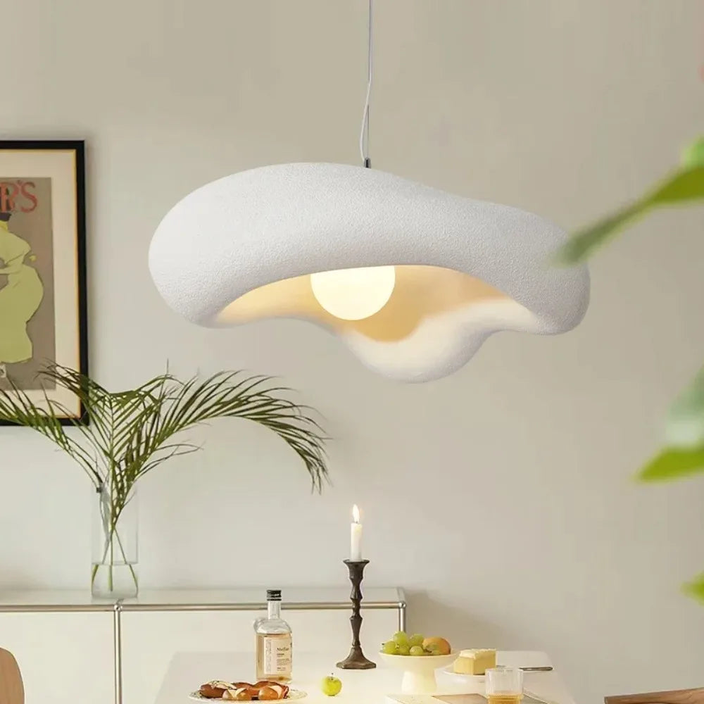 Aelindra | Candeeiro de Teto LED Nórdico Wabi Sabi para Quarto e Café