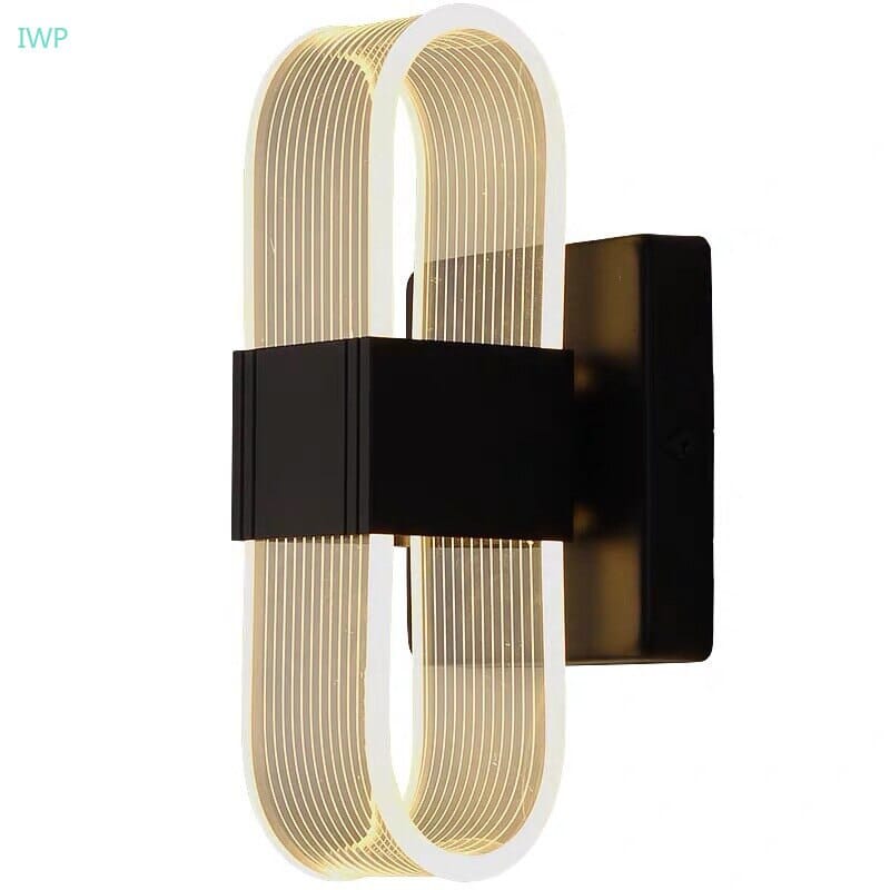 Applique murale LED acrylique ElaraLux avec finition cadre métallique