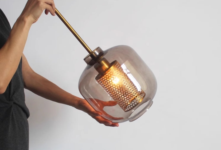 Aurelia Glass Moderne LED Pendellampe for Innendørs Opphold