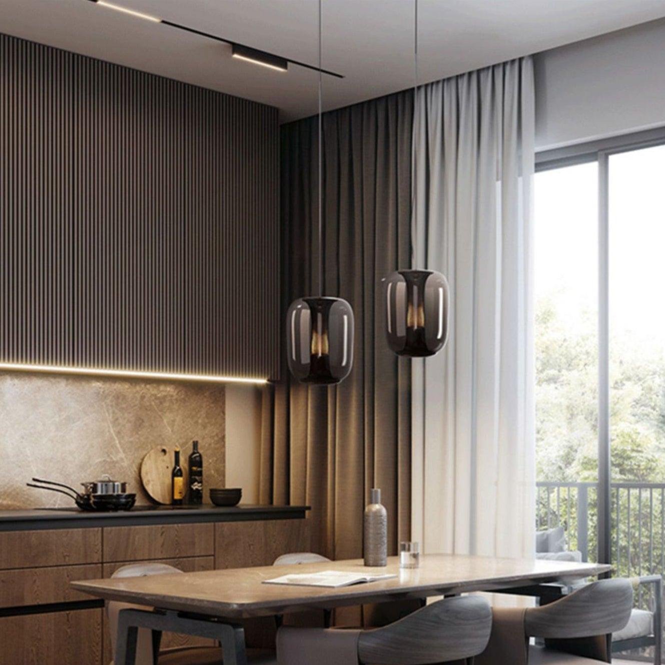 Aurea glasspendellamper for stuer med mykt varmt lys