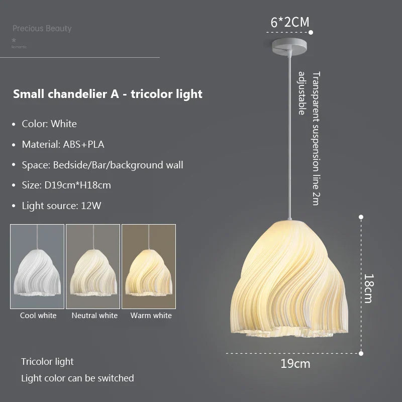 Asteria Fabric LED Chandelier With Adjustable Dimming