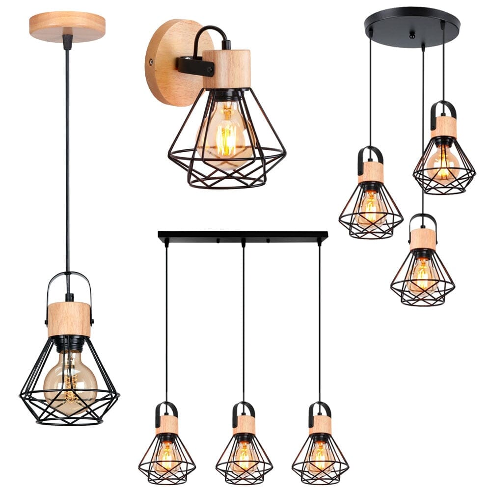 Nordic Solid Wood Pendant Lights For Natural Warmth