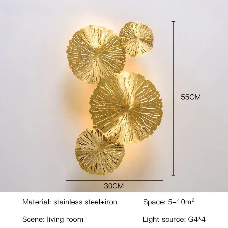 SylvaLeaf Lotus Leaf Wall Lamp Modern Ambient LED Light