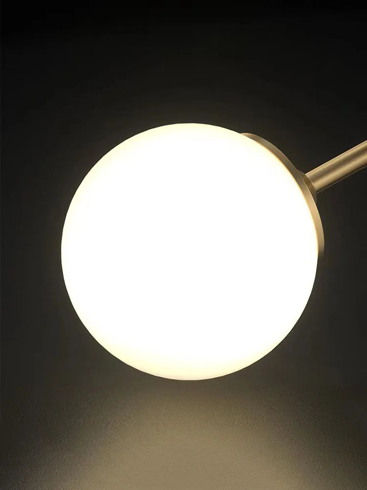 Aurelia Italian-Inspired Gold Glass Ball Table Lamp