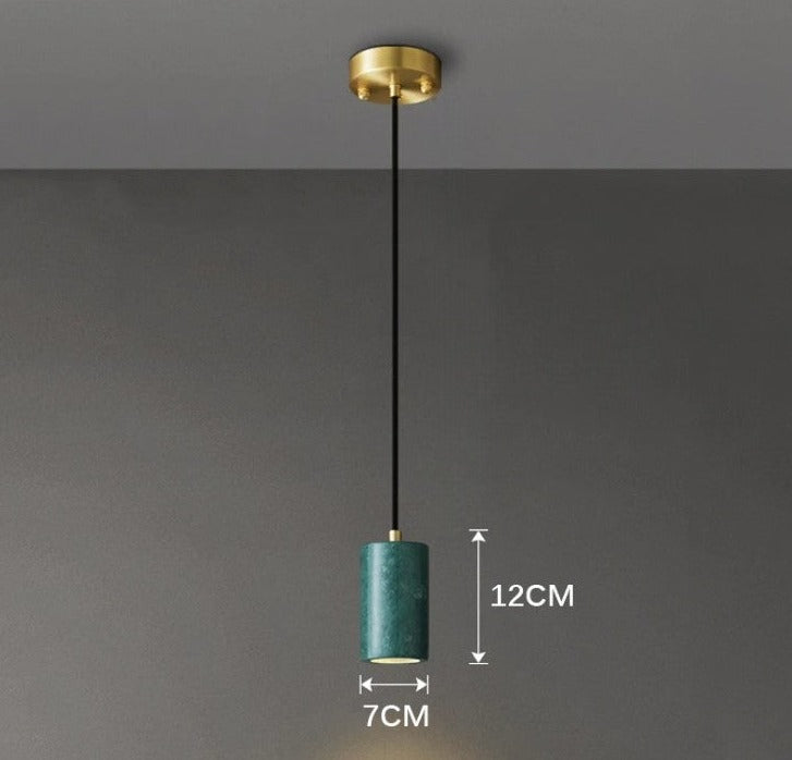 Kirrea Minimalistyczna lampa wisząca LED z marmuru do użytku domowego
