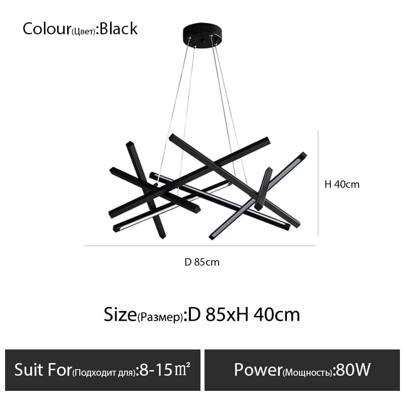 NovaQuell Sputnik Chandelier With Soft LED Ambiance