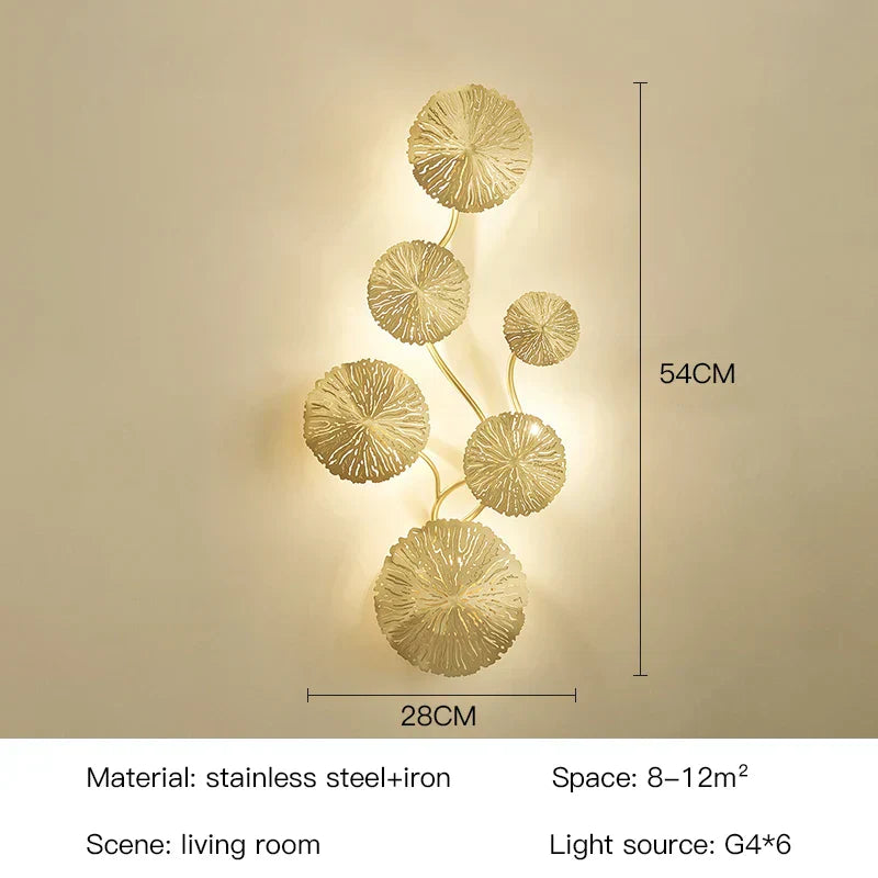 SylvaLeaf Lotus Leaf Wall Lamp Modern Ambient LED Light