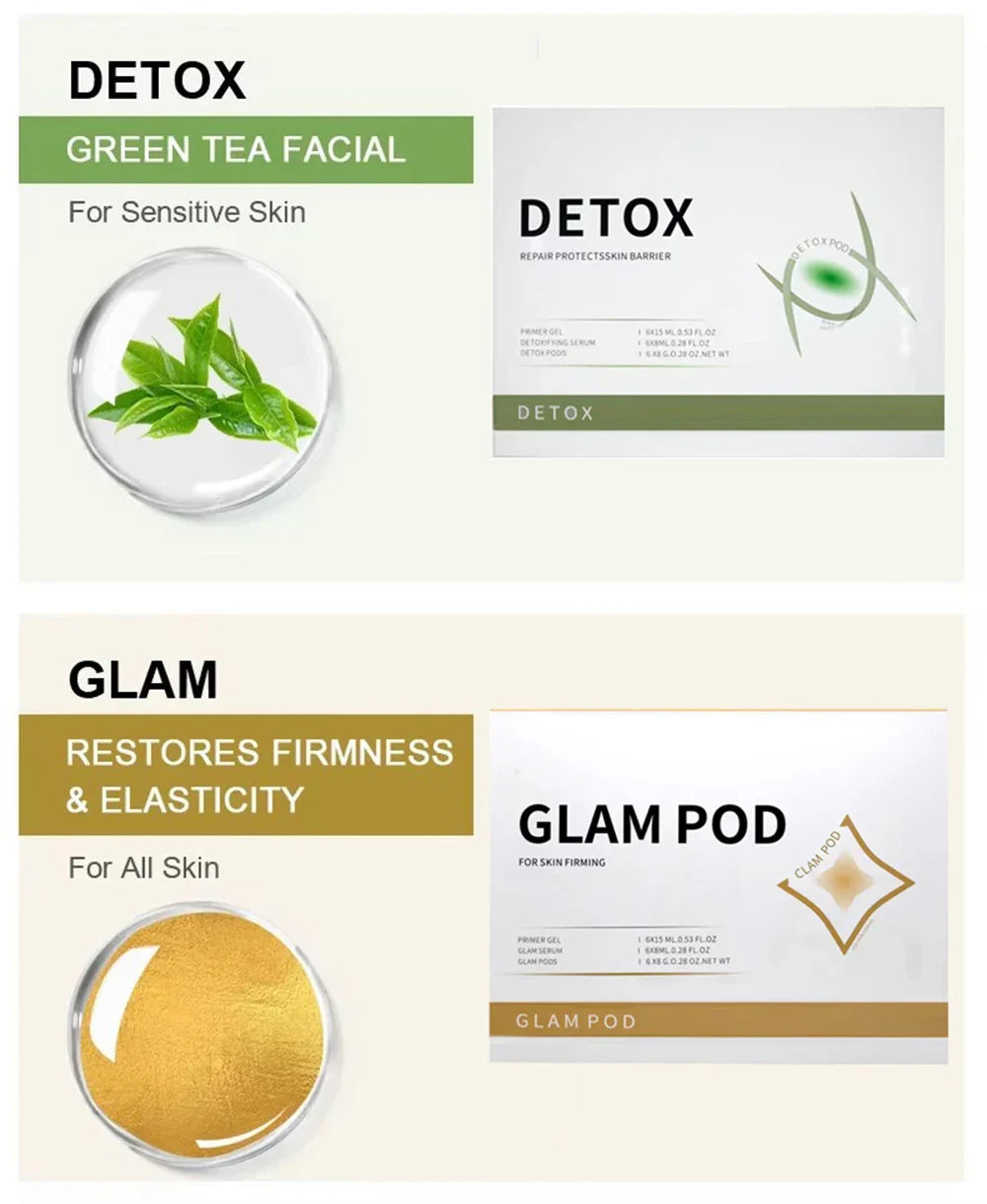 七合一面部二氧化碳氧气泡机,用于精华凝胶按摩、去角质和焕肤