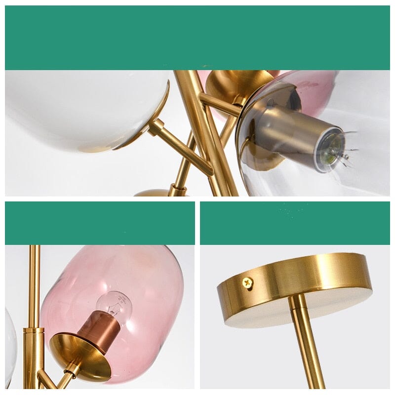 Vellara Colorful Glass Pendant Light In Postmodern Style