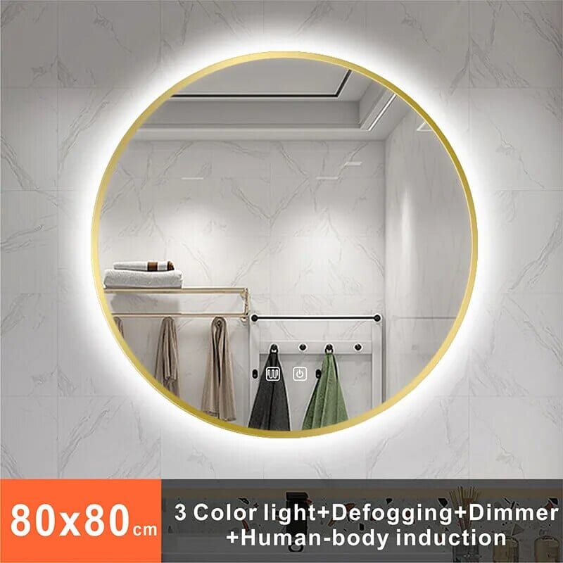 Alera kerek sminktükör beépített LED világítással