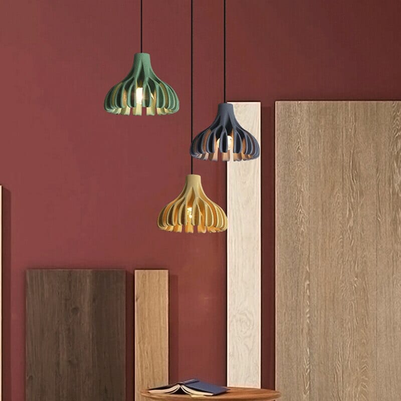 Novaire Macaron Resin Pendant Lamp For Elegant Rooms