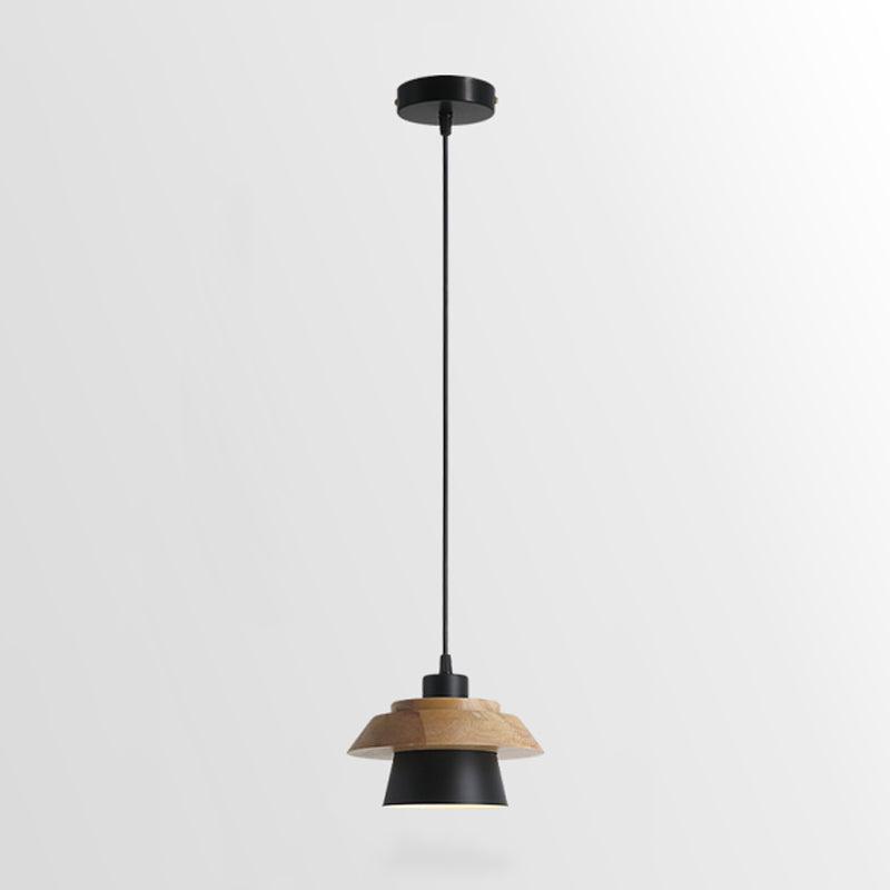 SylvaStone Wood and Stone Pendant Light for Living Spaces