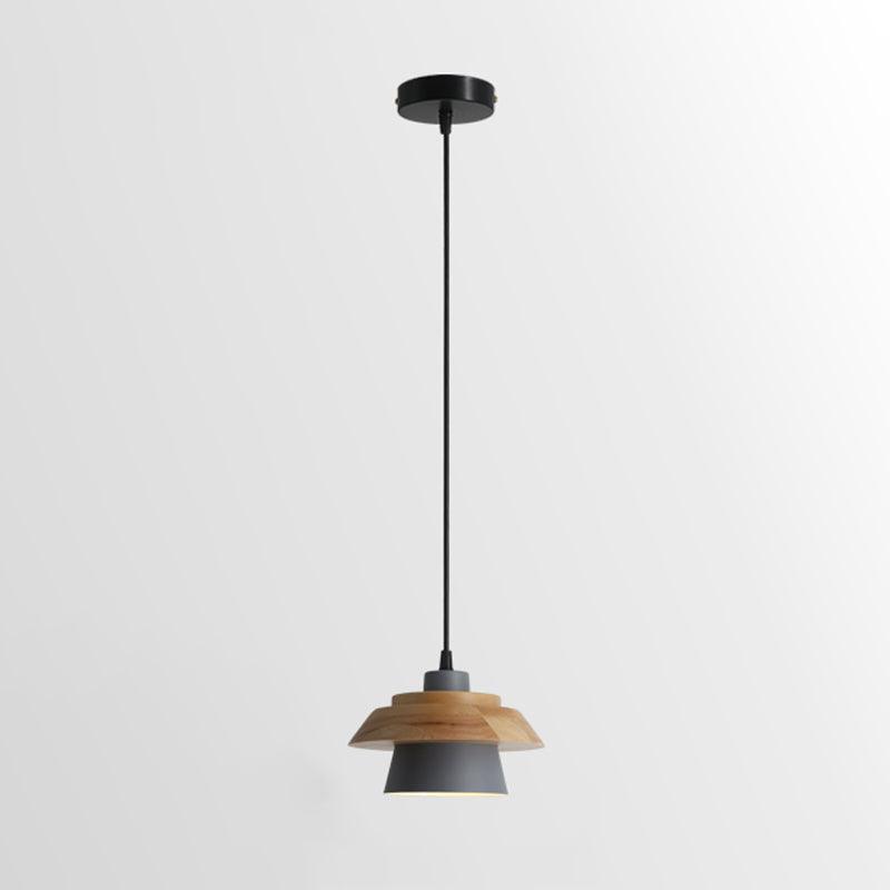 SylvaStone Wood and Stone Pendant Light for Living Spaces