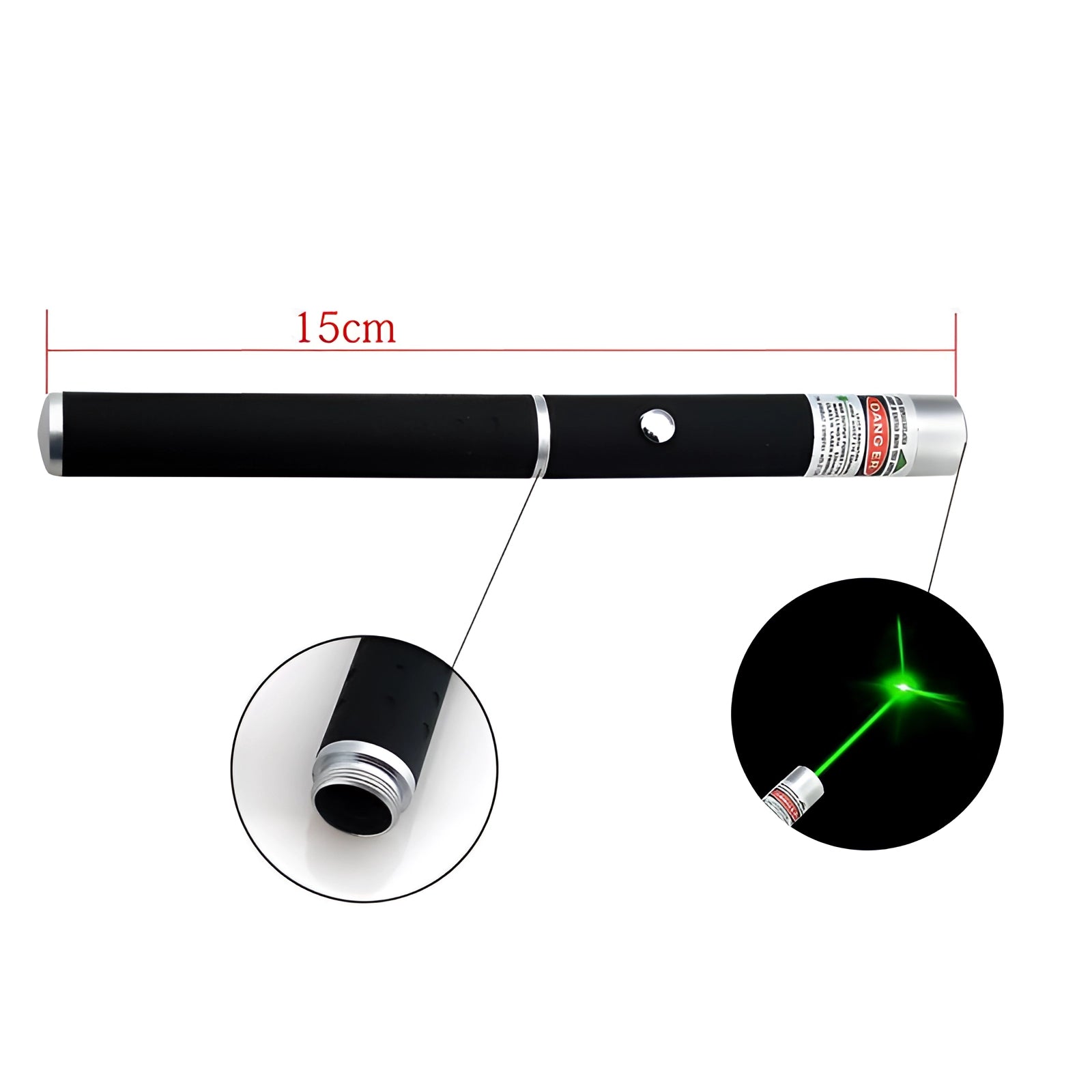 High Power Laser Pointer With Adjustable Focus And Multicolor Beam