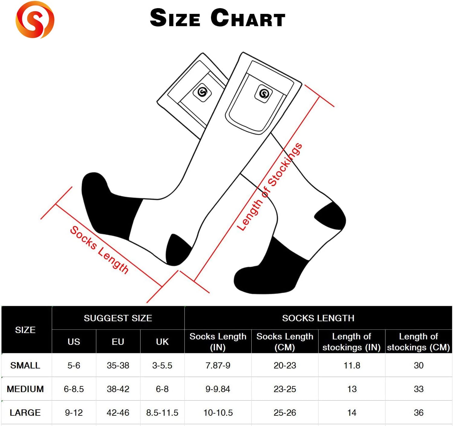 Rechargeable Heated Socks With Premium Battery Powered Winter Warmth
