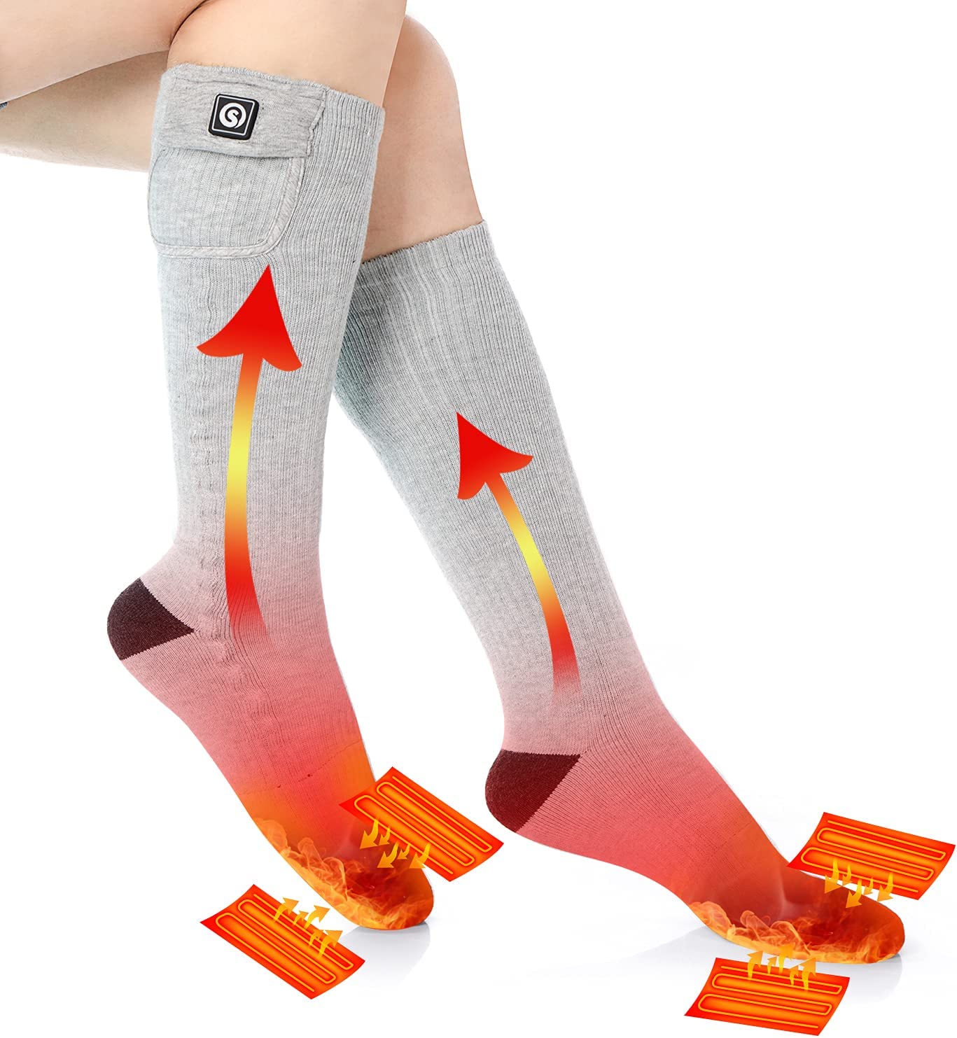 Rechargeable Heated Socks With Premium Battery Powered Winter Warmth