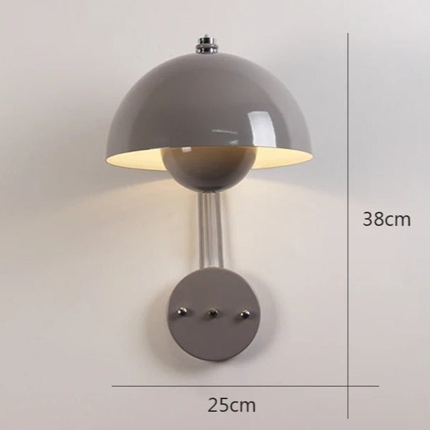 LumaBloom Mushroom Wall Light - Modern Dutch Design