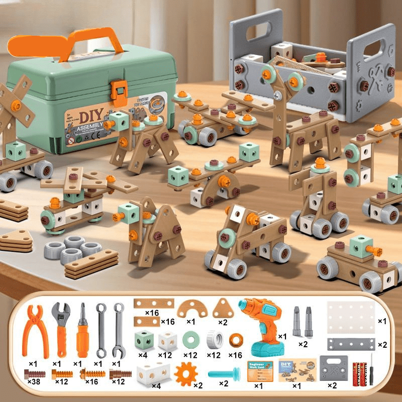 Set di attrezzi ApexCraft da 100 pezzi per bambini creativi dai 3 anni in su