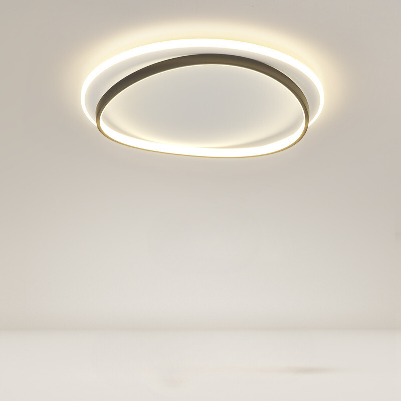 NovaLume Modern Black And Gold Ceiling Light Fixture