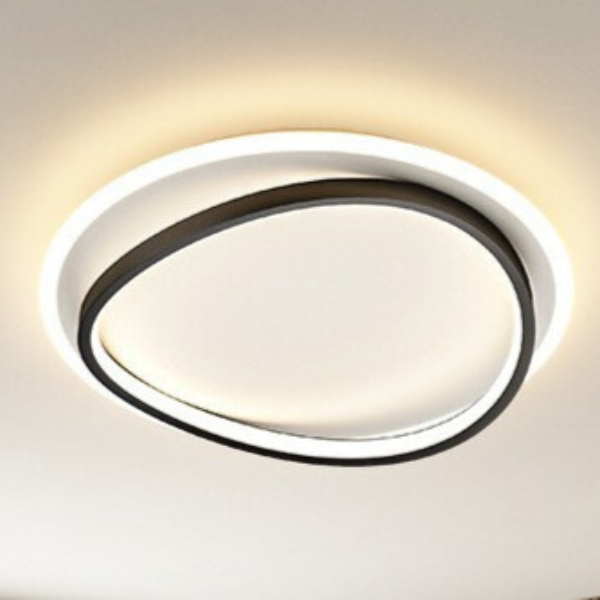 NovaLume Modern Black And Gold Ceiling Light Fixture