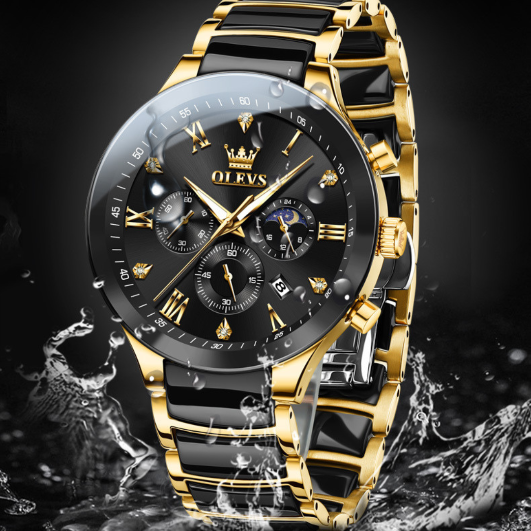 Valorian Crest rozsdamentes acél férfi luxus karóra