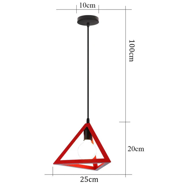 FerraVane Vintage Iron Pendant Lamp For Living Spaces