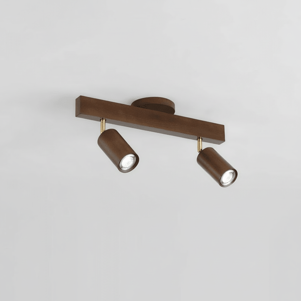 NovaWood Minimalist Solid Wood LED Ceiling Lamp With Adjustable Direction