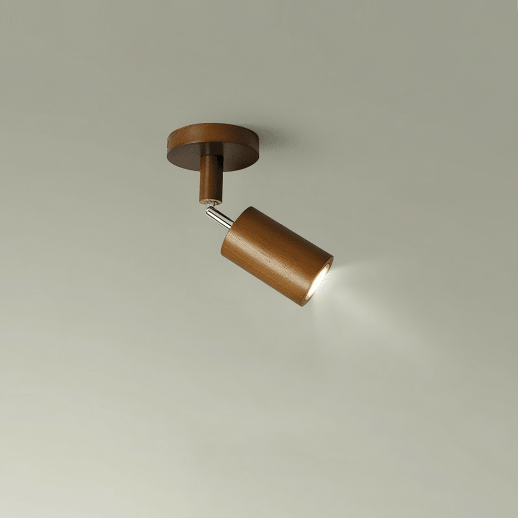 NovaWood Minimalist Solid Wood LED Ceiling Lamp With Adjustable Direction