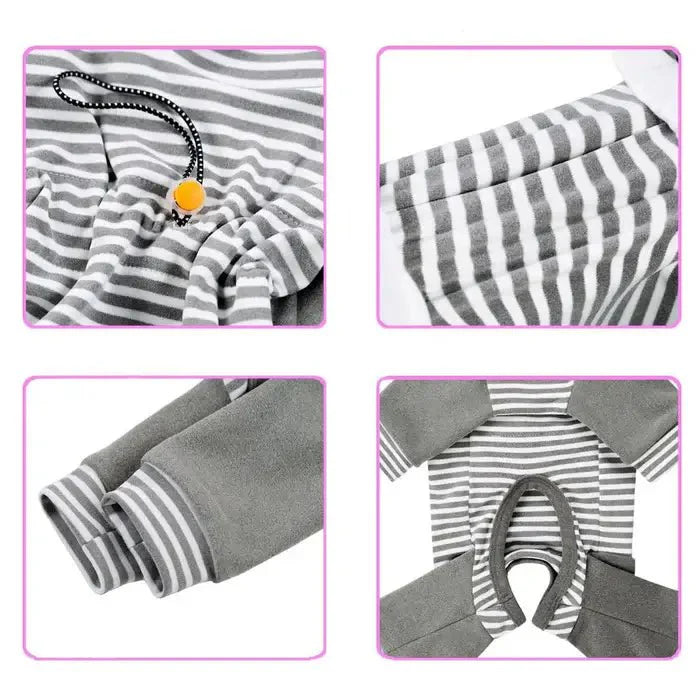 Schutzanzug für Hunde zur Verhinderung des Belecken nach Operationen