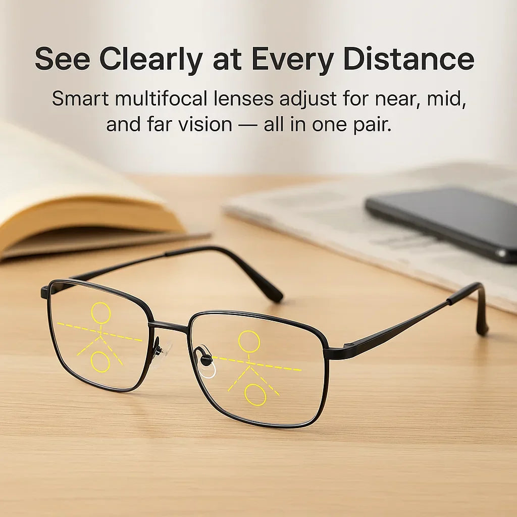German Designed Progressive Eyeglasses for Clear All Day Vision