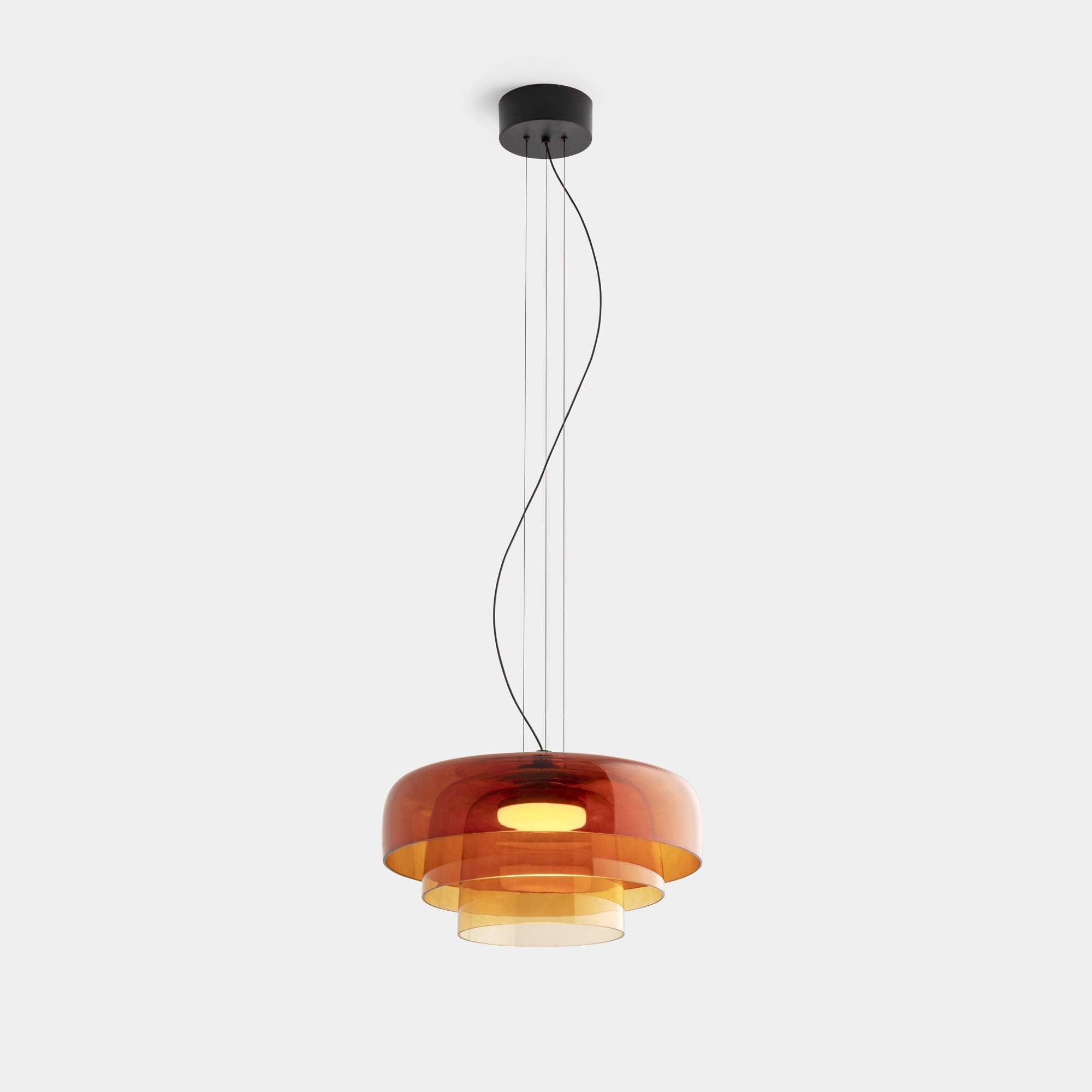 Vespera Glass Ceiling Light Recessed Modern Fixture