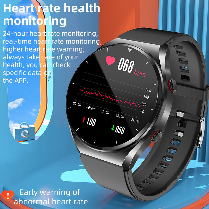 One-Click Health Watch: Blood Sugar, Blood Pressure, ECG, HRV, and Heart Rate Monitor