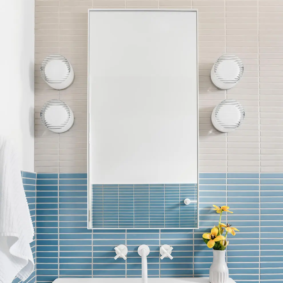 Contemporary Round LED Wall Light With Frosted Diffuser For Indoor And Outdoor