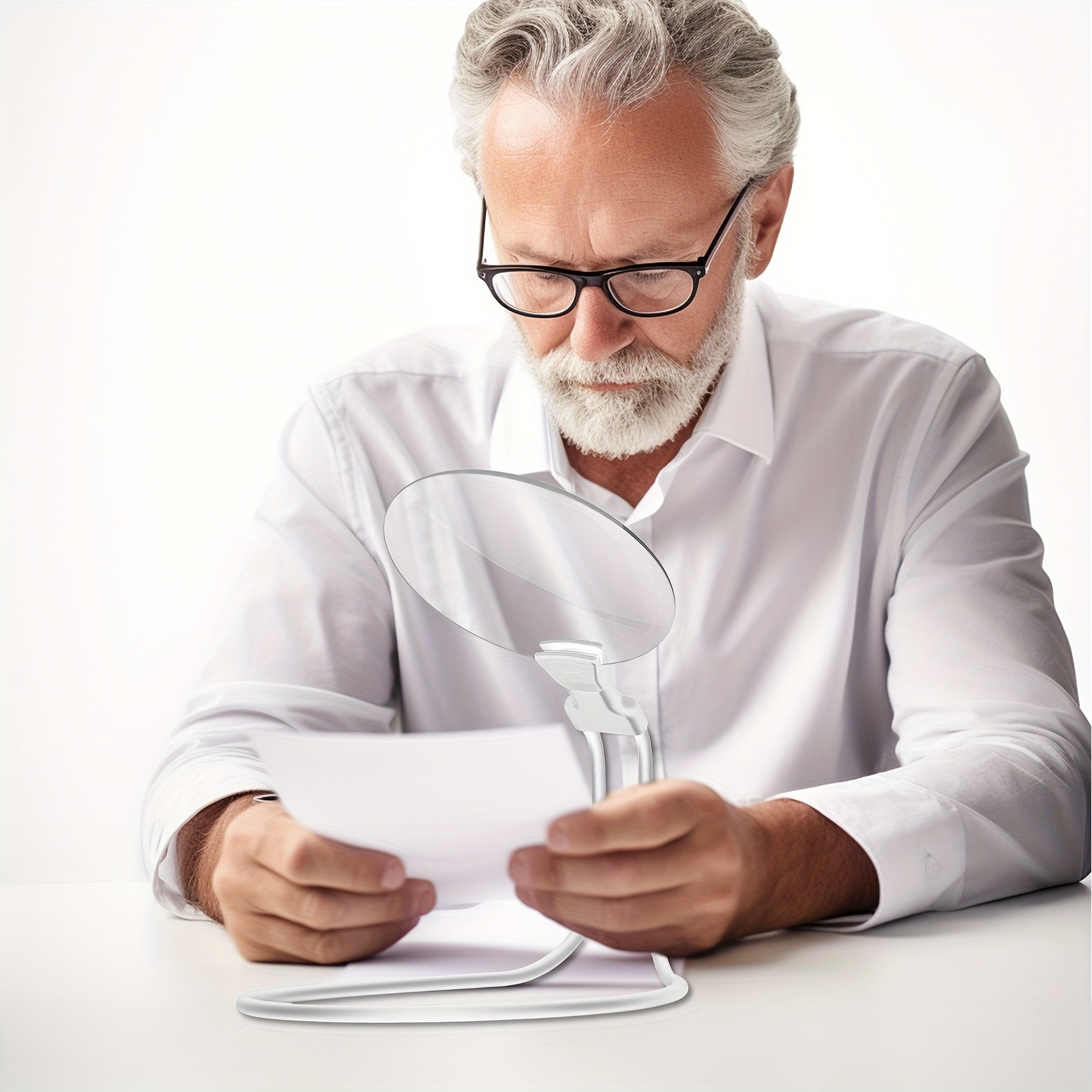 LuminaVista Pro Nackförstoringsglas 5x För Läsning Och Hantverk