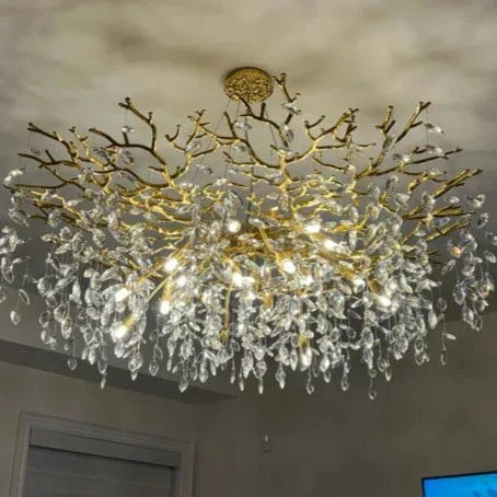 French Style Branch Crystal Chandelier For Modern Homes