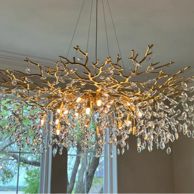 French Style Branch Crystal Chandelier For Modern Homes