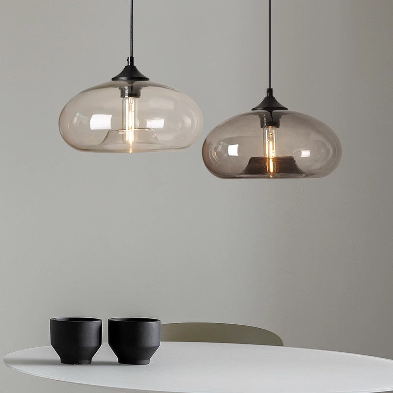 Aurelle | Retro Colored Glass Pendant Lamp For Living Room