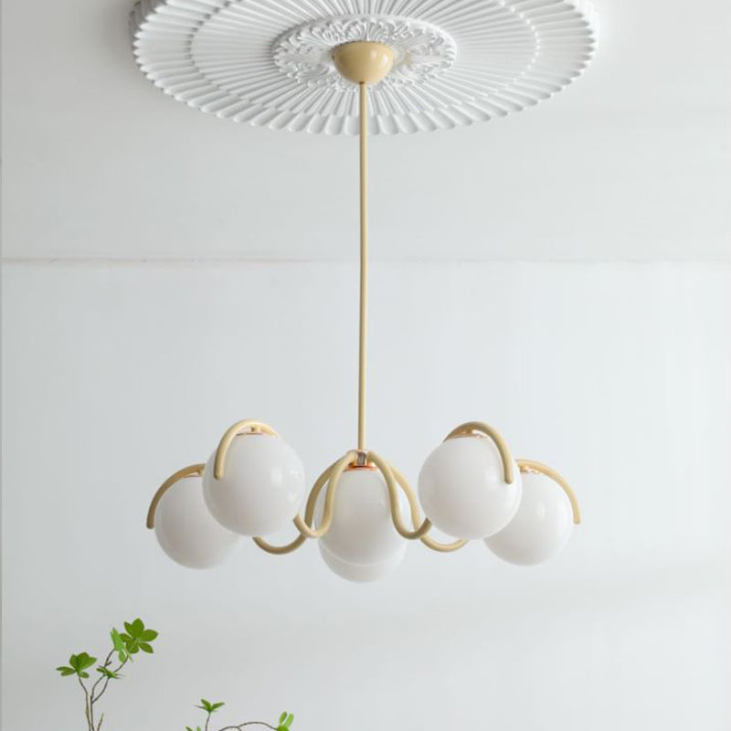 Crimson Curve Glasglob Taklampa LumaNova Luxe