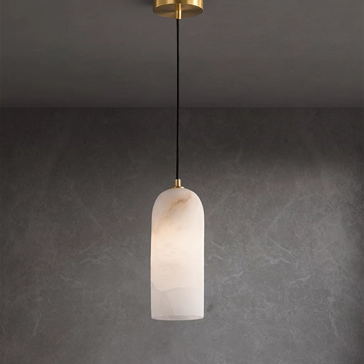 Luna Marble Pendant Light With Copper Accents Timeless Glow