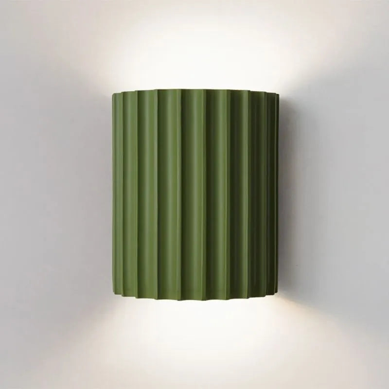 NovaRuffle Wall Light With Elegant Macaron Style Shade